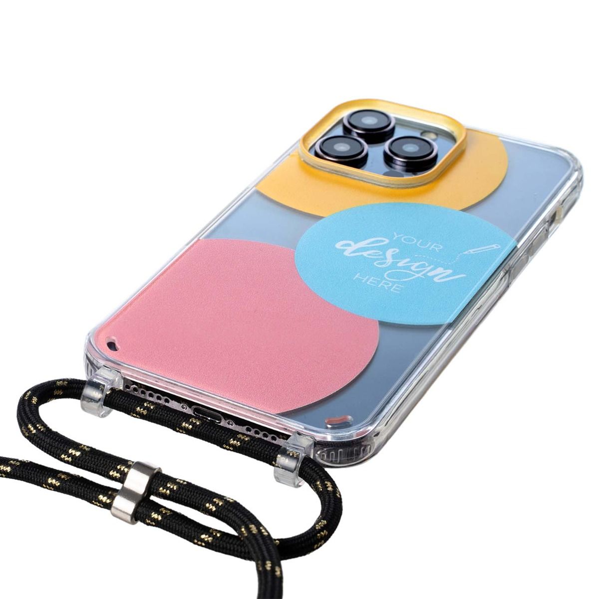 iPhone XR Case with Cord crossbody Selbst Gestalten