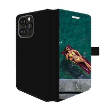 iPhone 15 Pro Max - Lav dit eget Tegnebogs Cover (Front Print)