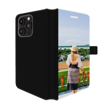 iPhone 15 Pro Max - Portemonnee Hoesje Maken (Voorzijde Bedrukt)