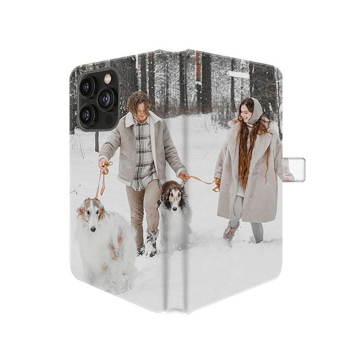 iPhone 15 Pro - Coque Portefeuille Personnalisée (Sur Les 2 Faces)
