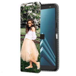 Samsung Galaxy A6 2018 - Carcasa Personalizada Billetera (Impresión Frontal)