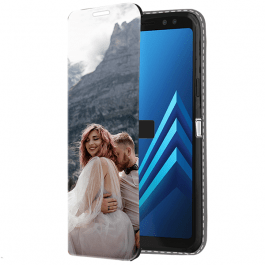 Samsung Galaxy A8 2018 - Portemonnee Hoesje Maken (Voorzijde Bedrukt)