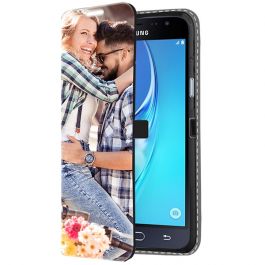Samsung Galaxy J3 2016 - Coque Portefeuille Personnalisée (Sur L'avant)                                