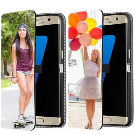Samsung Galaxy S7 - Personligt Tegnebog Cover (Forside Tryk)